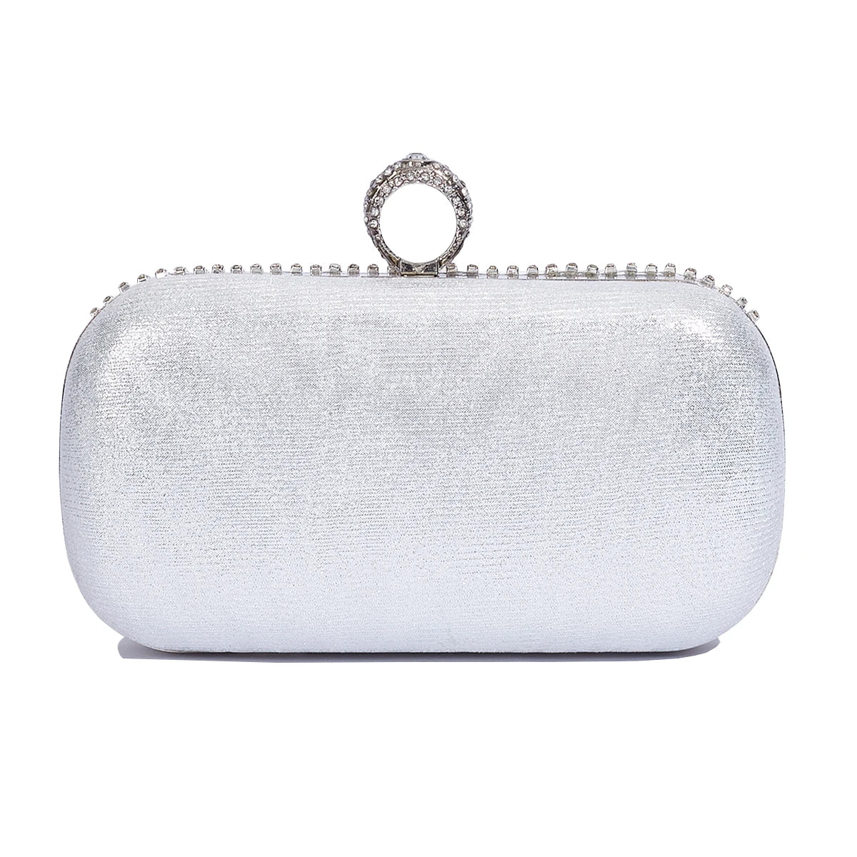 @Luxury Evening Clutch Bag Wedding Rhinestone Tassel Handbag Silver Purse Party Shoulder Bag for Women Fashion Black Bag