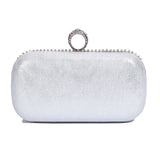 @Luxury Evening Clutch Bag Wedding Rhinestone Tassel Handbag Silver Purse Party Shoulder Bag for Women Fashion Black Bag