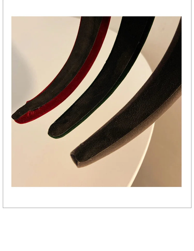 Winter Thick Headbands for Women Velvet Sponge Hairband Girls Wide Hair Bezel  Elasticity Padded Headwear Hair Accessories