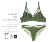 2021 New Sexy Women BCD Cup Bra Sets Lace Thong Hollow Out Underwear Panties Intimante Brief Female Girls Lingerie