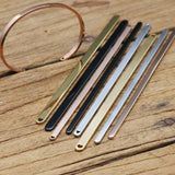 Charms Blank 304 Stainless Steel Cuff Bangle Plain Rod Bracelet Diy Laser Engraving Bracelet Jewelry Making Accessories