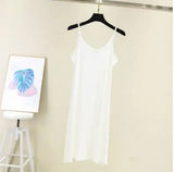Spring Summer 2026 Woman Tank Dress Casual Modal Sexy Camisole Elastic Female Home Beach Dresses O-Neck Camis Sexy Dress