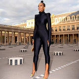 AHAgaga Loungewear Long Sleeve Fitness Rompers Women Jumpsuits Sexy Office Lady Fashion Bodysuits One Piece Female Overalls Tops