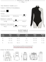 Kliou Solid Knitted Bodysuit Women Fashion Turtleneck One Shoulder Long Sleeve Street Style Overalls Skinny Female Streetwear