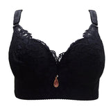 FallSweet Push Up Lace Bras for Women Sexy Plus Size Brassiere Comfort Underwear Female Wide Straps on the Back Sutian Feminino