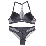 New Fashion Bralette Sexy Lingerie Seamless Push Up Bra Sets Front Closure Candy Color Underwear Women Small Size Brassiere