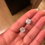 Huitan Bright White/Yellow/Pink CZ Stud Earrings for Women Fashion Contracted Jewelry High Quality Wedding Engagement Earrings