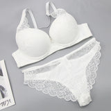 2021 New Sexy Women BCD Cup Bra Sets Lace Thong Hollow Out Underwear Panties Intimante Brief Female Girls Lingerie