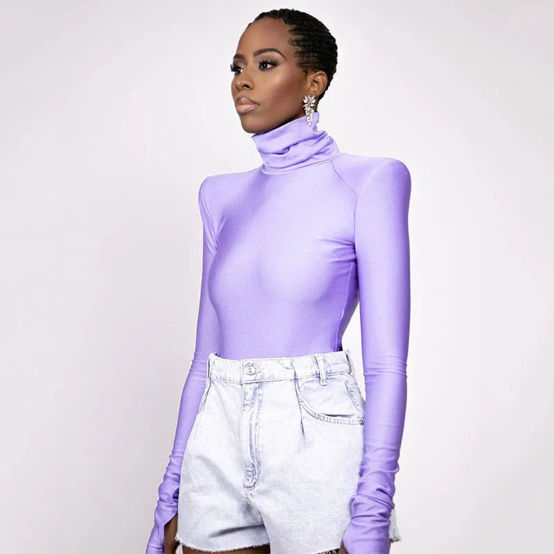 AHAgaga Loungewear Long Sleeve Fitness Rompers Women Jumpsuits Sexy Office Lady Fashion Bodysuits One Piece Female Overalls Tops