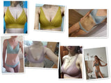 New Women 4 Colour Underwear French Wire-Free Ultra-thin Bralette Sexy Lace Triangle Cup Push Up Bra Set Cotton Bra and Panties