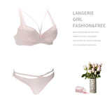 2021 New Sexy Women BCD Cup Bra Sets Lace Thong Hollow Out Underwear Panties Intimante Brief Female Girls Lingerie