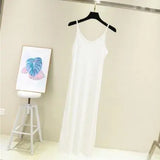 Spring Summer 2026 Woman Tank Dress Casual Modal Sexy Camisole Elastic Female Home Beach Dresses O-Neck Camis Sexy Dress