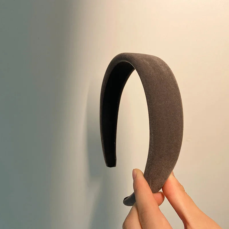 Winter Thick Headbands for Women Velvet Sponge Hairband Girls Wide Hair Bezel  Elasticity Padded Headwear Hair Accessories