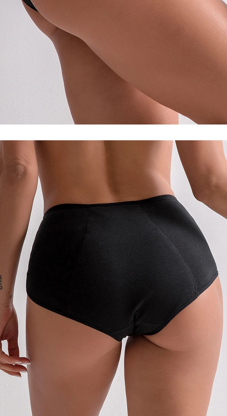 4-Layer Leakproof Menstrual Period Panties Fast Absorbent Underwear Sexy Lace Women Menstrual Briefs Plus Size Lingerie 5XL 6XL