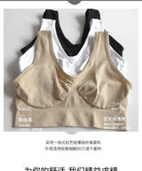 Women Sports Bra Without pad Sleep Brassiere Underwear sleep yoga sports bra vest Plus Size Top no sponge insert pad Bralette