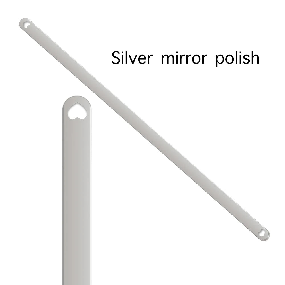 Charms Blank 304 Stainless Steel Cuff Bangle Plain Rod Bracelet Diy Laser Engraving Bracelet Jewelry Making Accessories