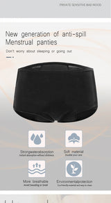 4-Layer Leakproof Menstrual Period Panties Fast Absorbent Underwear Sexy Lace Women Menstrual Briefs Plus Size Lingerie 5XL 6XL