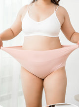4Pcs/Set High Waist Cotton Panties Women Body Slimming Underwear Solid Briefs Plus Size Underpants Female Breathable Lingerie