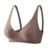 FINETOO Soft Wireless Bra Women Deep V Bras Sexy Bralette Padded Bra S-XL Female Seamless Underwear Comfortable Ladies Lingerie