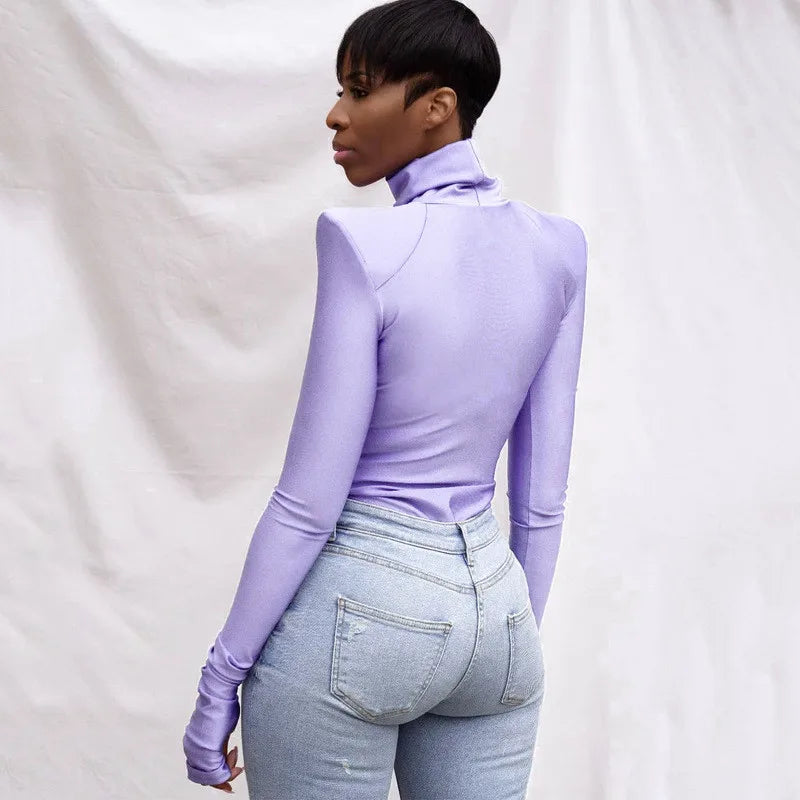 AHAgaga Loungewear Long Sleeve Fitness Rompers Women Jumpsuits Sexy Office Lady Fashion Bodysuits One Piece Female Overalls Tops