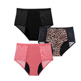 4-Layer Leakproof Menstrual Period Panties Fast Absorbent Underwear Sexy Lace Women Menstrual Briefs Plus Size Lingerie 5XL 6XL