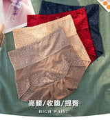 Women Lace High Waist Panties Sexy Mesh Girdle Waist Underwear Quality Plus Size Butt Lifter Knickers Tummy Slim Control Briefs