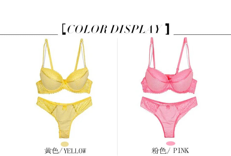 DaiNaFang Push Up Women Bras Set For Big Boops Sexy Lace Underwear Panties BCDE Cup Ladies Plus Size French Female Lingerie