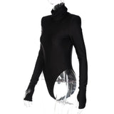 AHAgaga Loungewear Long Sleeve Fitness Rompers Women Jumpsuits Sexy Office Lady Fashion Bodysuits One Piece Female Overalls Tops