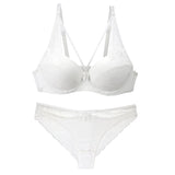 2021 New Sexy Women BCD Cup Bra Sets Lace Thong Hollow Out Underwear Panties Intimante Brief Female Girls Lingerie