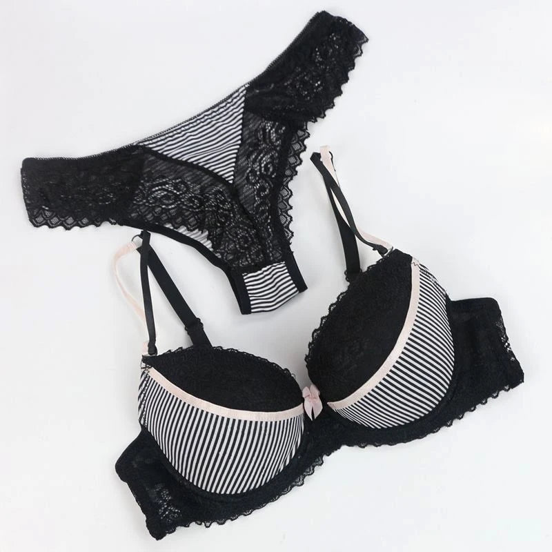 DaiNaFang Push Up Women Bras Set For Big Boops Sexy Lace Underwear Panties BCDE Cup Ladies Plus Size French Female Lingerie
