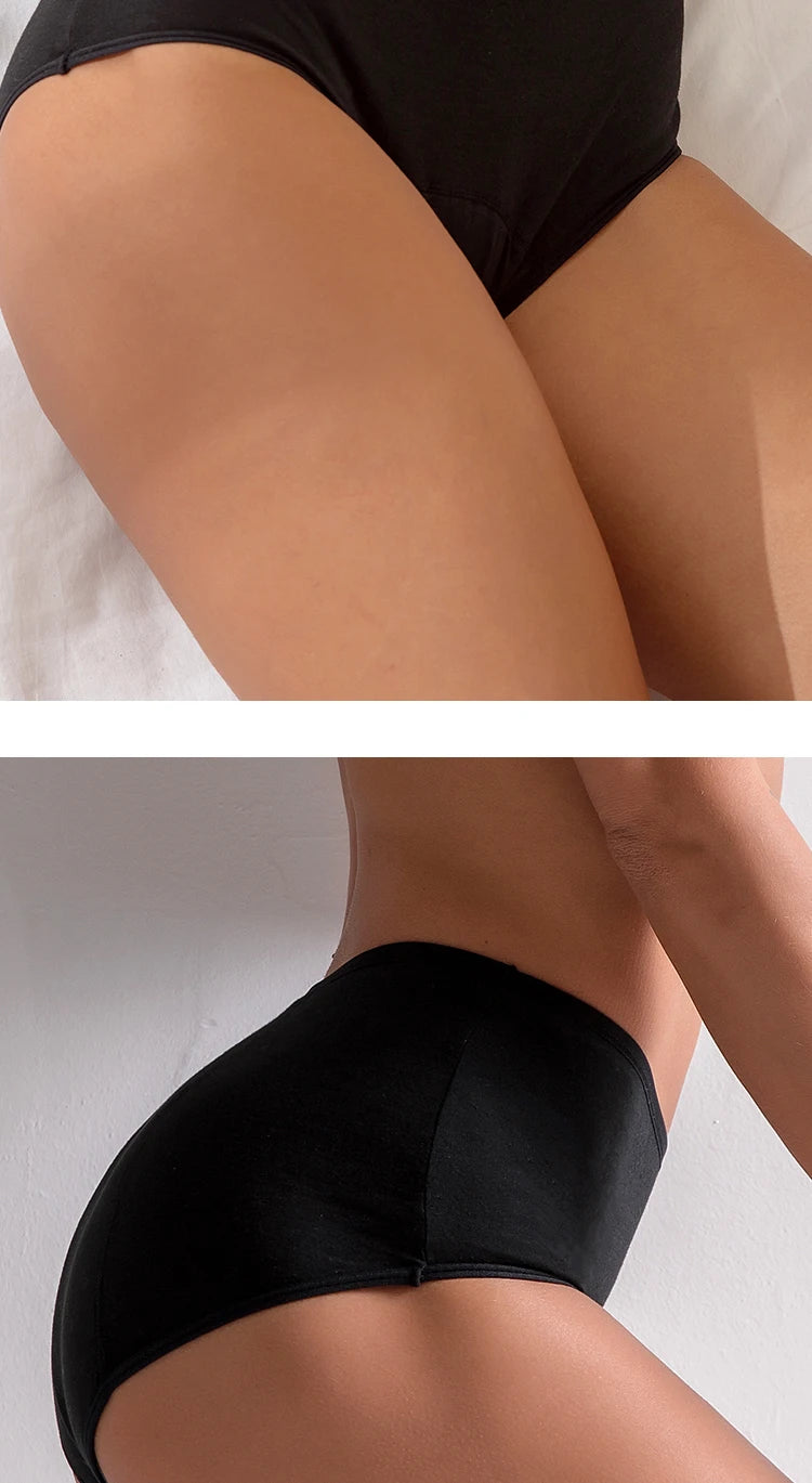 4-Layer Leakproof Menstrual Period Panties Fast Absorbent Underwear Sexy Lace Women Menstrual Briefs Plus Size Lingerie 5XL 6XL