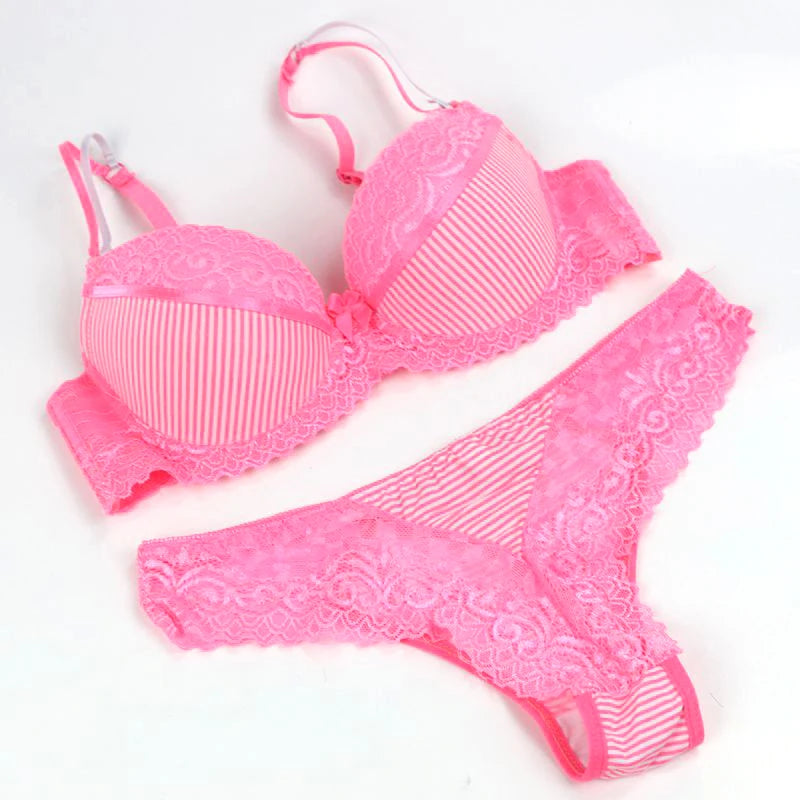 DaiNaFang Push Up Women Bras Set For Big Boops Sexy Lace Underwear Panties BCDE Cup Ladies Plus Size French Female Lingerie