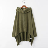 Fashion Trends New European and N Pure Color Long Hoodie