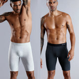 BONITOS Men Boxer Long Leg Boxer Men Underwear Men Underpants Erkek Natural Cotton Sexy Boxer Shorts Top Brand Underwear Soft