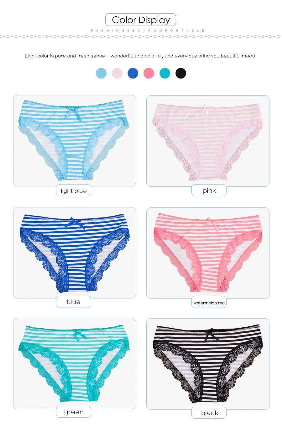 Women's cotton panties Girl Briefs Ms. cotton underwear bikini underwear sexy Ladies Briefs Free shipping 5 Pcs/set