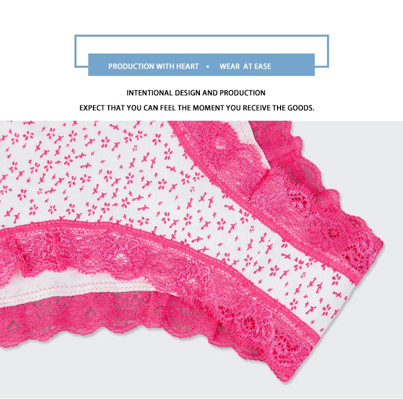 Women's cotton panties Girl Briefs Ms. cotton underwear bikini underwear sexy Ladies Briefs Free shipping 5 Pcs/set