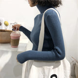 Turtleneck Sweater Womens 2026 Autumn Winter Tops Korean Slim Women Pullover Jumper Knitted Sweater Pull Femme Hiver Truien