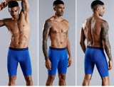 BONITOS Men Boxer Long Leg Boxer Men Underwear Men Underpants Erkek Natural Cotton Sexy Boxer Shorts Top Brand Underwear Soft