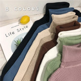 Turtleneck Sweater Womens 2026 Autumn Winter Tops Korean Slim Women Pullover Jumper Knitted Sweater Pull Femme Hiver Truien