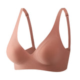 FINETOO Soft Wireless Bra Women Deep V Bras Sexy Bralette Padded Bra S-XL Female Seamless Underwear Comfortable Ladies Lingerie