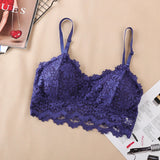 Lace Sexy Lingerie Wireless Bra For Women Padded Push Up Bralette Female Brassiere Soft Backless Fashion Bras Underwear