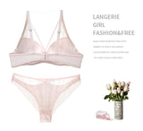 2021 New Sexy Women BCD Cup Bra Sets Lace Thong Hollow Out Underwear Panties Intimante Brief Female Girls Lingerie