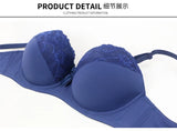 BCDE Cup Bras Sexy Lace Massage Ladies Push Up Brassiere Floral Female lingerie Underwire Women Underwear