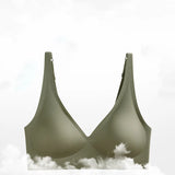2Pcs/Set Seamless Bras For Women Wireless Underwear Push Up Bralette Soft Padded Deep V Sexy Lingerie Sleepwear Intimates S-3XL