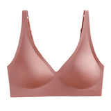 Push-Up Seamless Bras For Women Non-wire Brassiere V-neck Bralette Removable Pads Sports No Trace Underwear Sexy Lingerie S-3XL