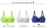 BCDE Cup Bras Sexy Lace Massage Ladies Push Up Brassiere Floral Female lingerie Underwire Women Underwear