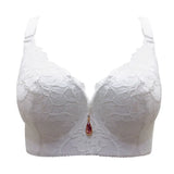 FallSweet Push Up Lace Bras for Women Sexy Plus Size Brassiere Comfort Underwear Female Wide Straps on the Back Sutian Feminino