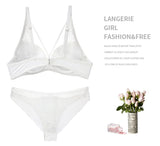 2021 New Sexy Women BCD Cup Bra Sets Lace Thong Hollow Out Underwear Panties Intimante Brief Female Girls Lingerie