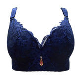FallSweet Push Up Lace Bras for Women Sexy Plus Size Brassiere Comfort Underwear Female Wide Straps on the Back Sutian Feminino