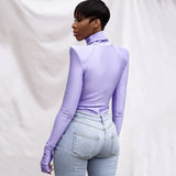 AHAgaga Loungewear Long Sleeve Fitness Rompers Women Jumpsuits Sexy Office Lady Fashion Bodysuits One Piece Female Overalls Tops